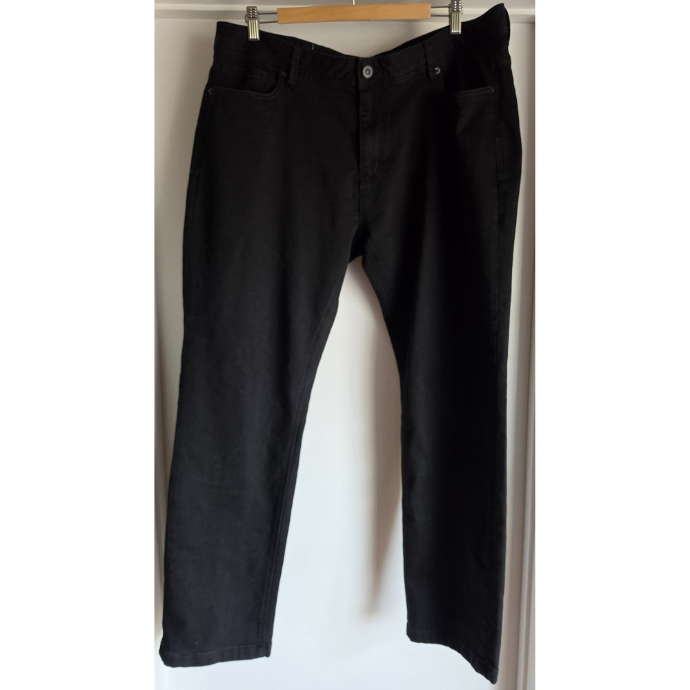 Johnny Bigg Men's Black Jeans Size 40 Straight Casual Pants Trousers Slacks